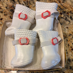 Unbranded Dog Boots One Size for small dogs White Red